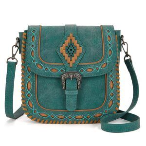 4916 Whipstitch Flap Crossbody Bag Designer Saddle Bag MW1359-8360TQ